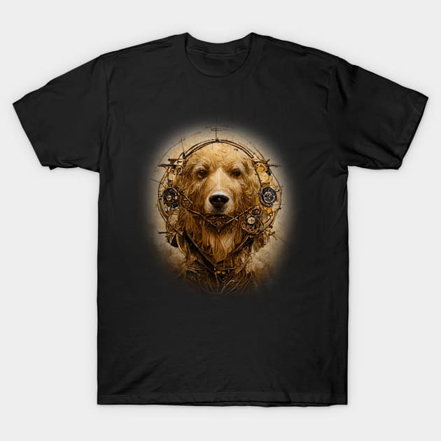 Labrador Retriever Surreal Steampunk Artwork, Dog Lover T-Shirt by maxdax